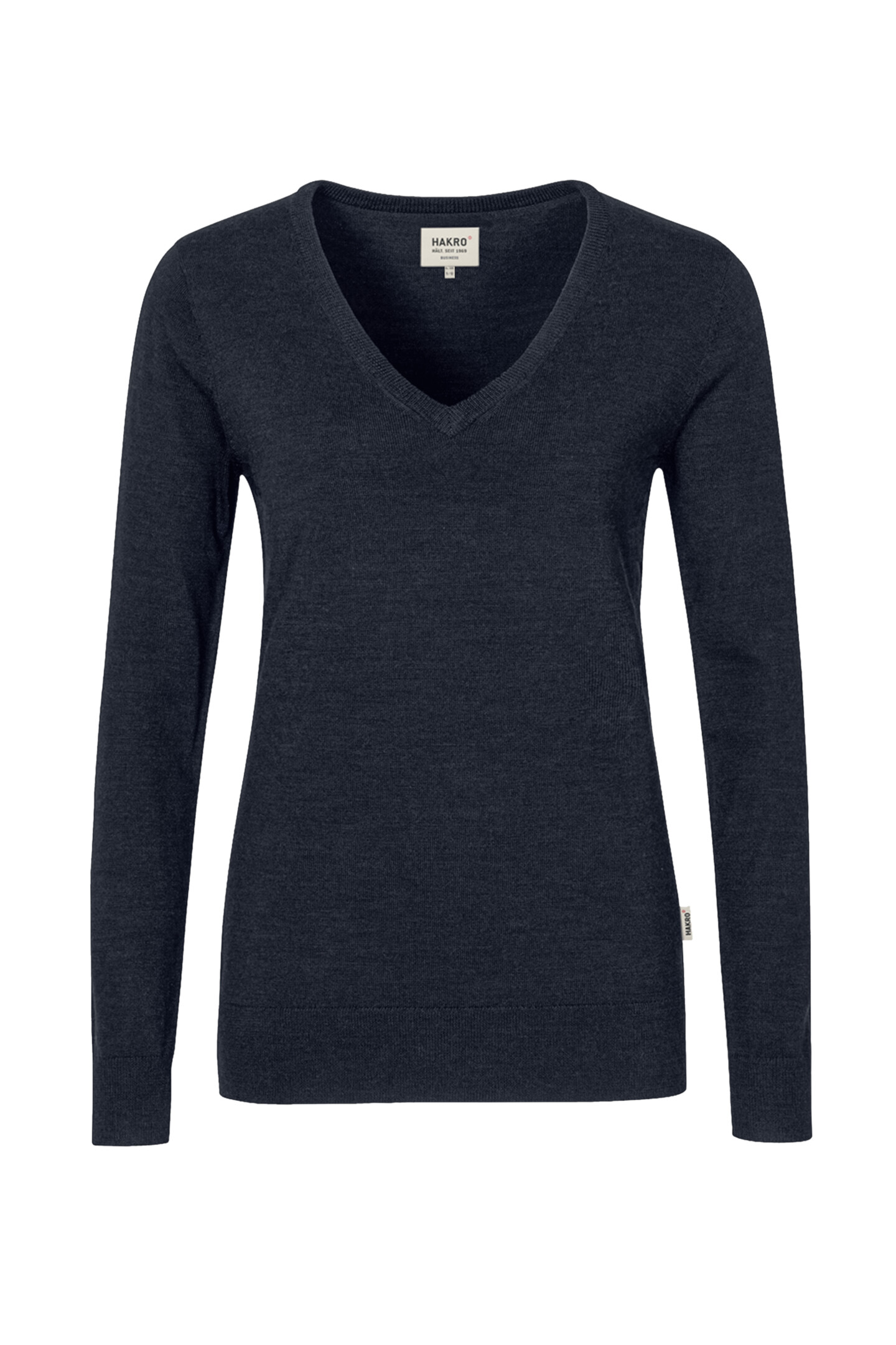 HAKRO - Damen V-Pullover Merino-Wolle