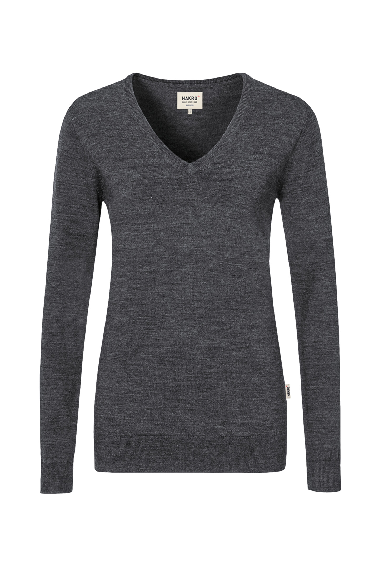 HAKRO - Damen V-Pullover Merino-Wolle