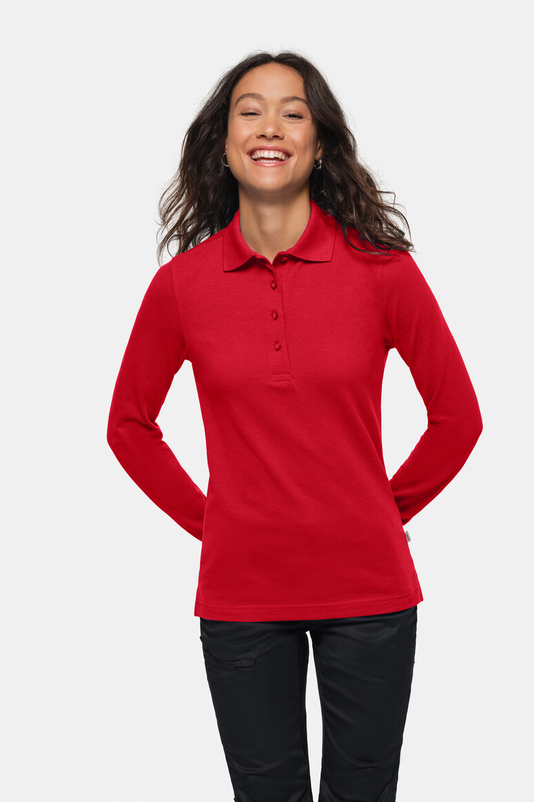 HAKRO - Longsleeve-Poloshirt MIKRALINAR® Damen