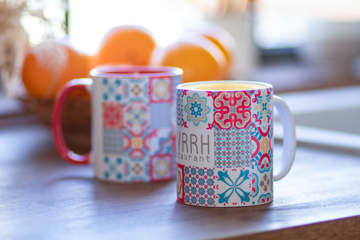 MultiColour Tasse mit Sublimationsdruck