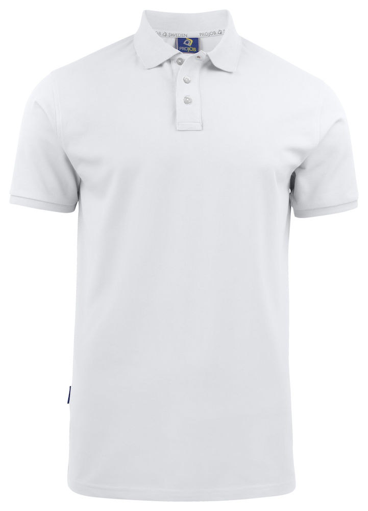white ProJob - Stretch Poloshirt