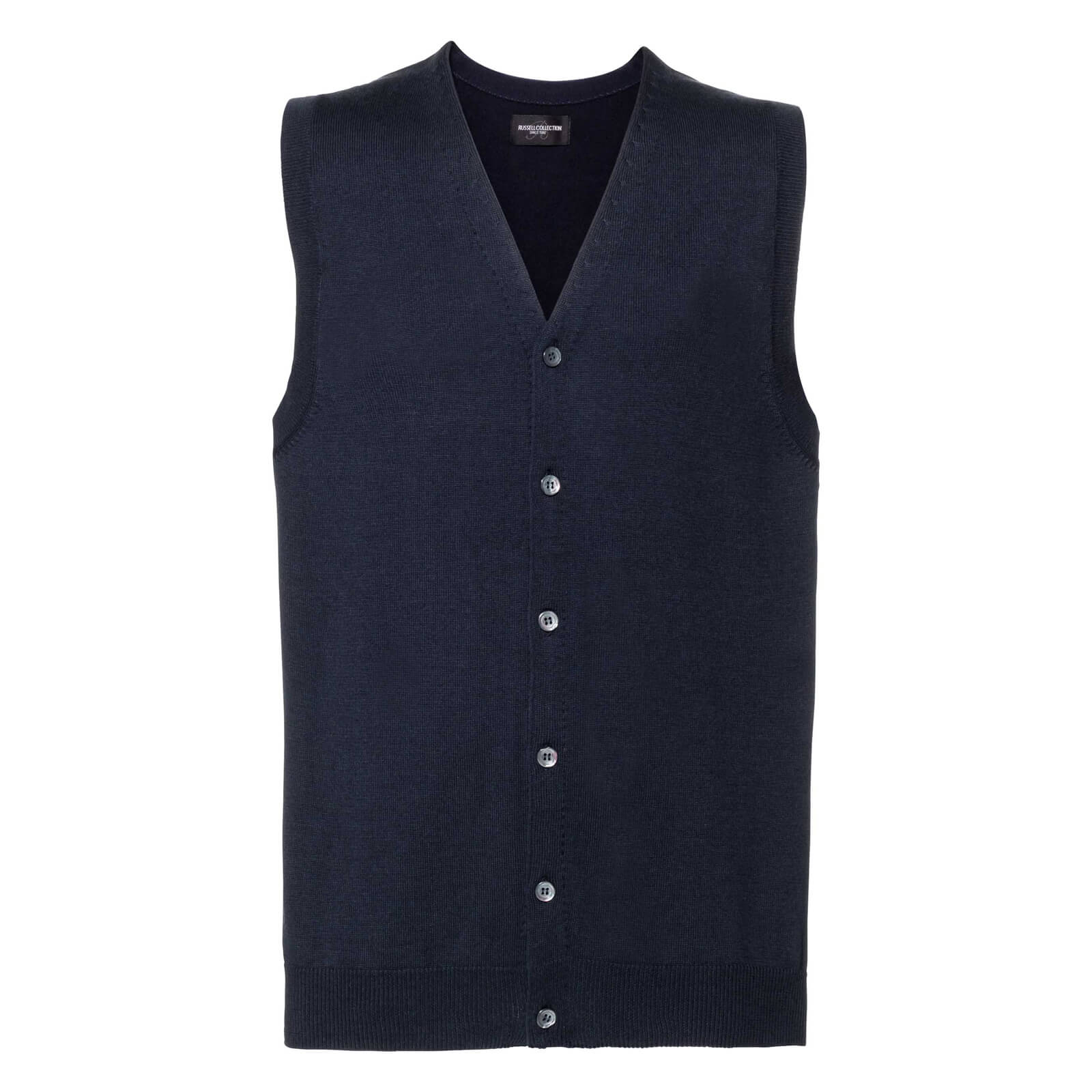 Russell - Men's V-Neck Sleeveless Knitted Cardigan Russell - Men's V-Neck Sleeveless Knitted Cardigan