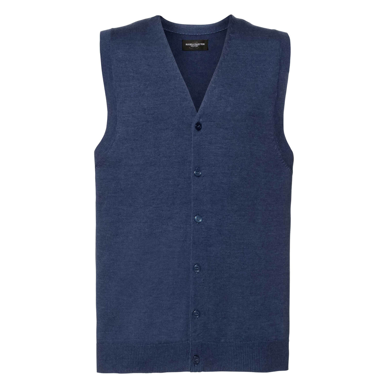 Russell - Men's V-Neck Sleeveless Knitted Cardigan