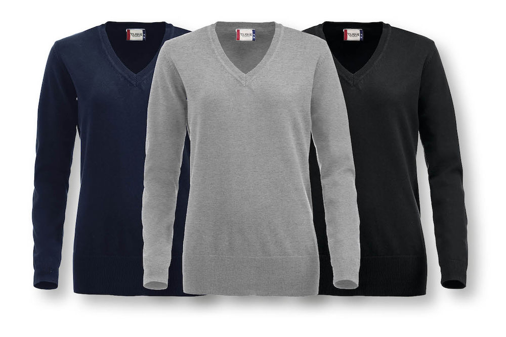 Clique - Strickpullover V-Neck Aston Ladies