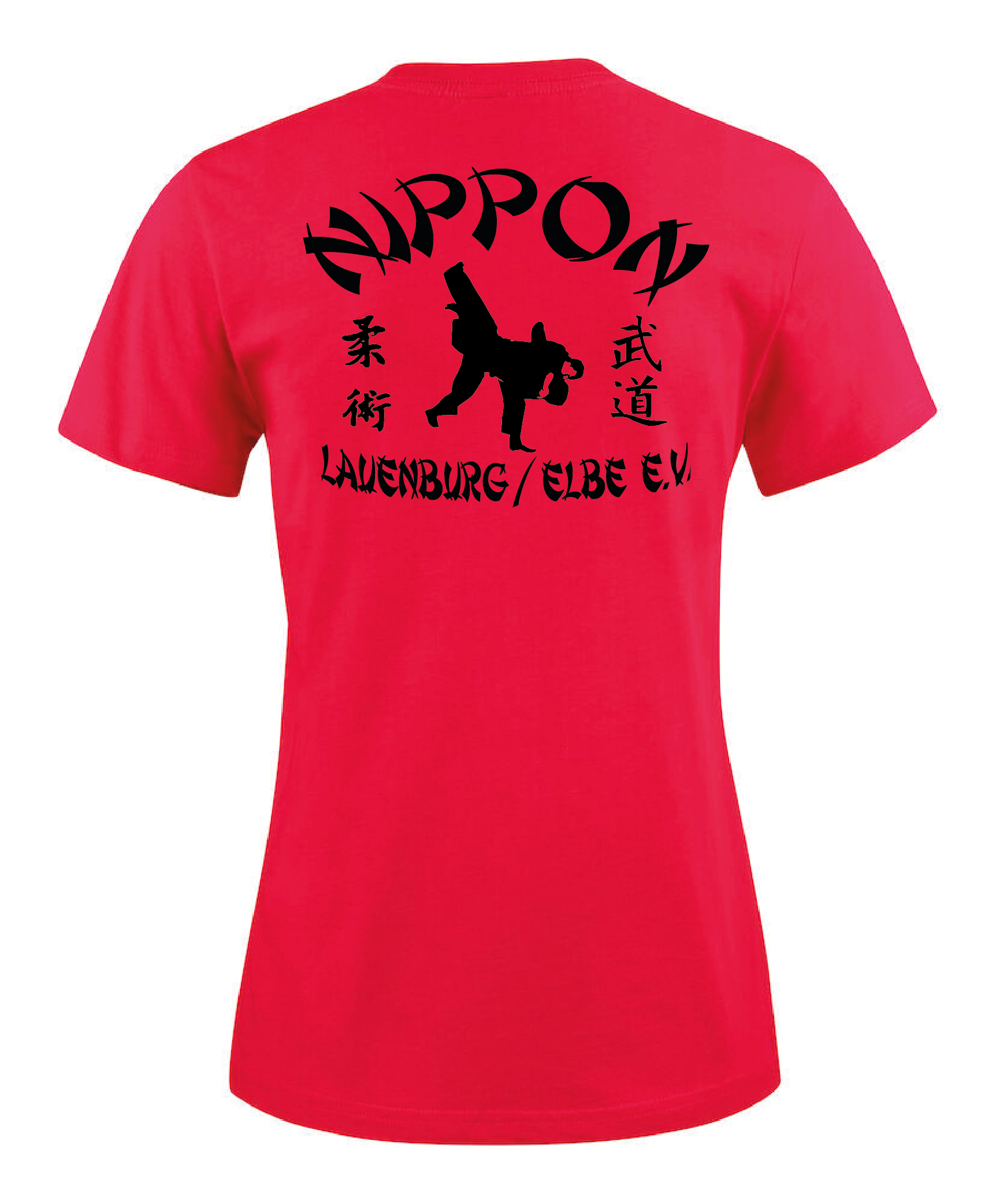 B&C - T-Shirt Damen rot, inkl. Druck