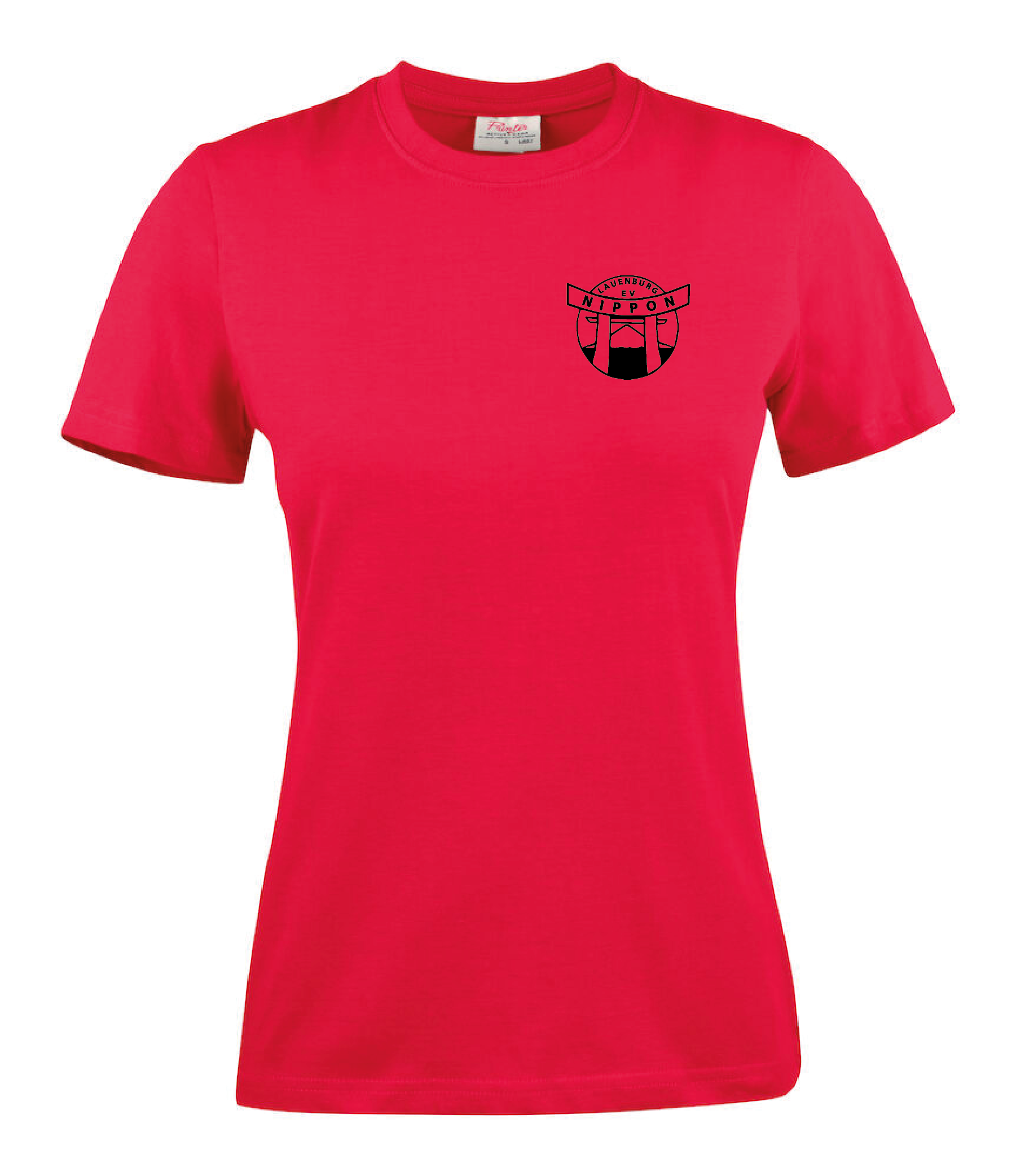 B&C - T-Shirt Damen rot, inkl. Druck