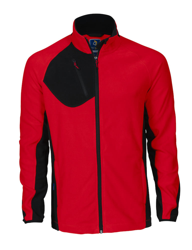 rot ProJob - Microfleece Jacke 2325