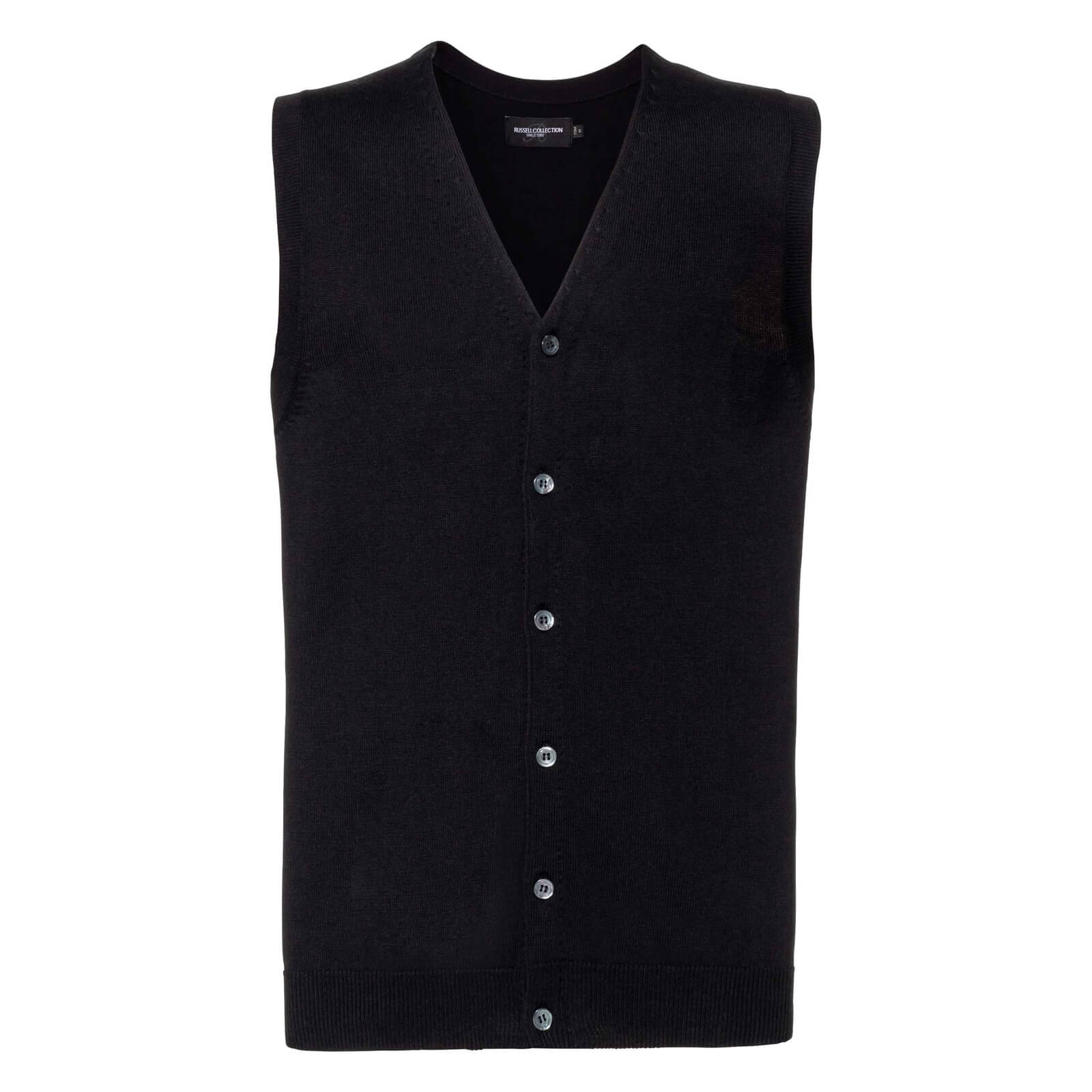 Russell - Men's V-Neck Sleeveless Knitted Cardigan