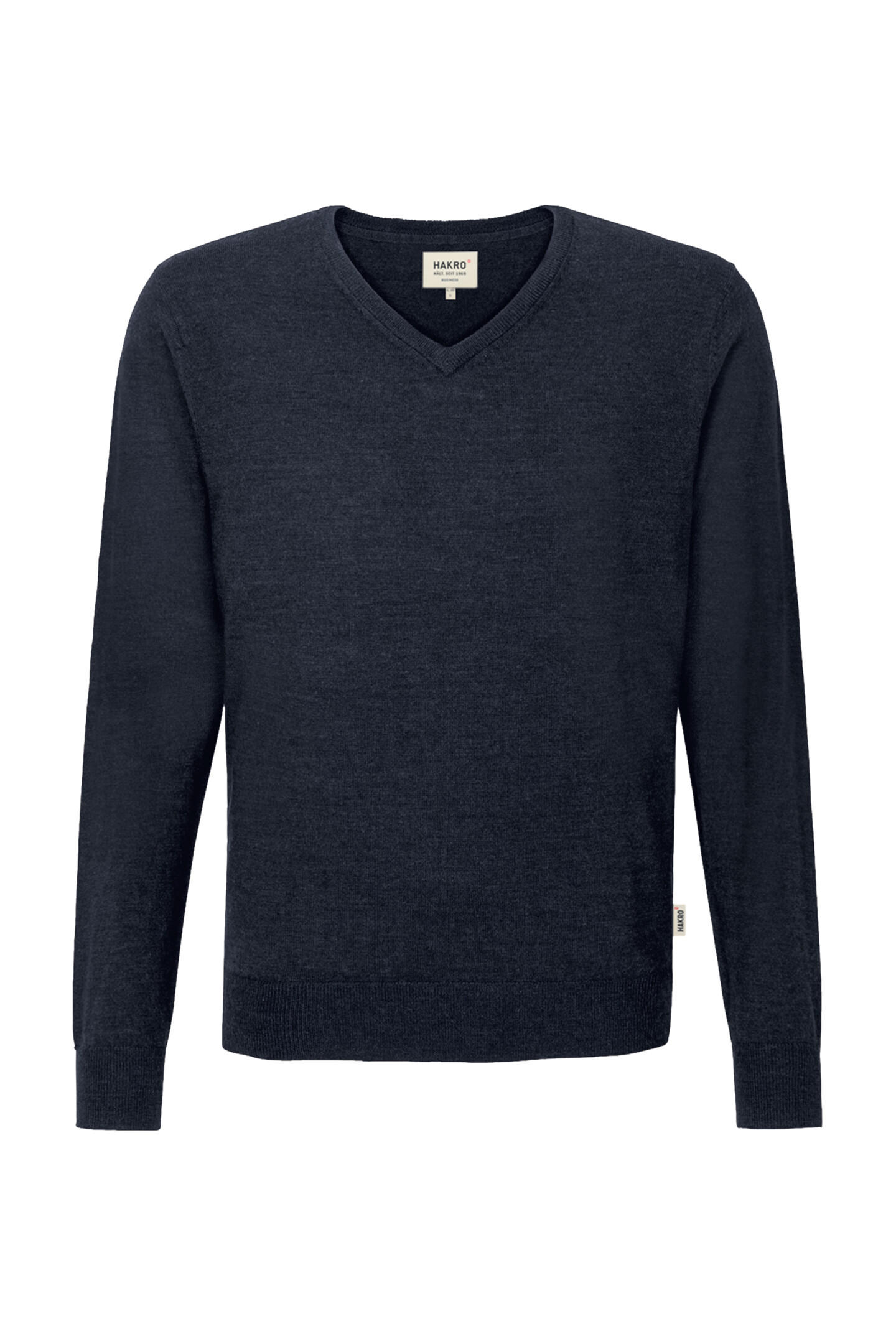 HAKRO - V-Pullover Merino-Wolle