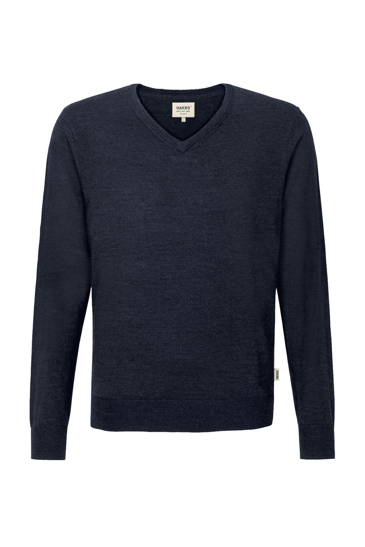 HAKRO - V-Pullover Merino-Wolle