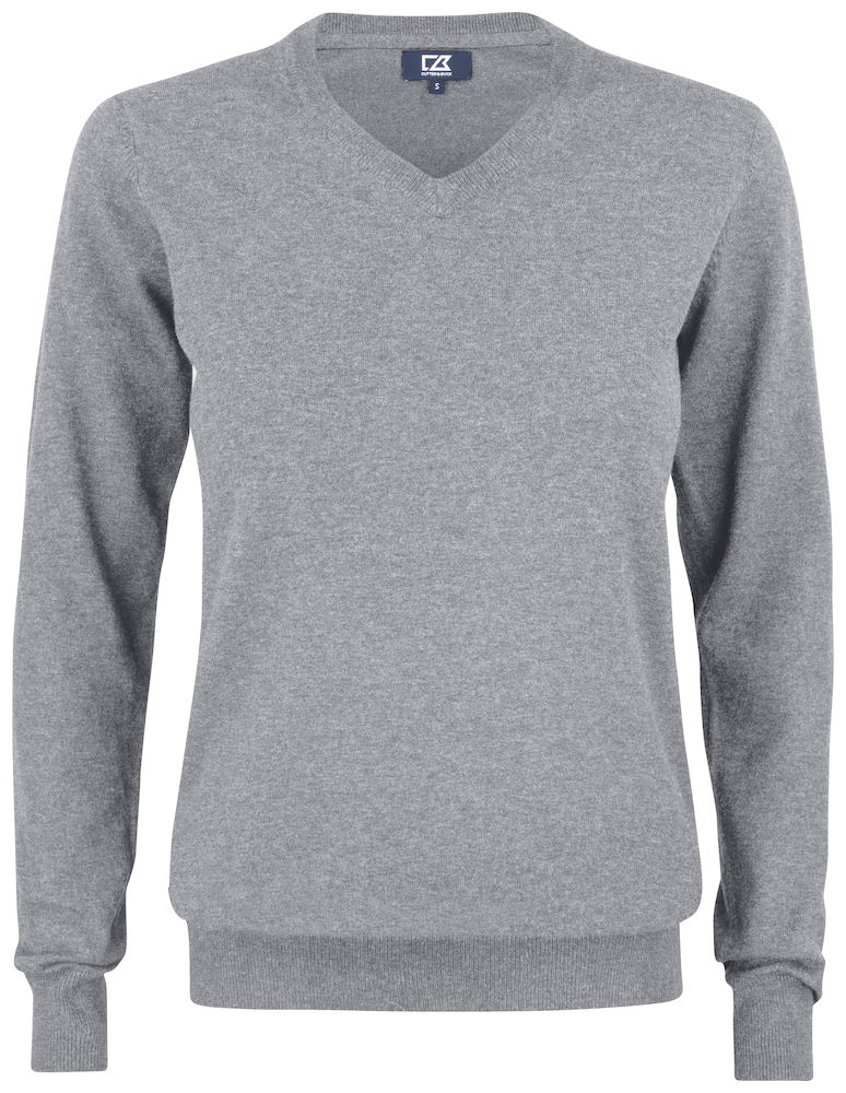 graumeliert Cutter & Buck - Strickpullover Oakville V-neck Ladies