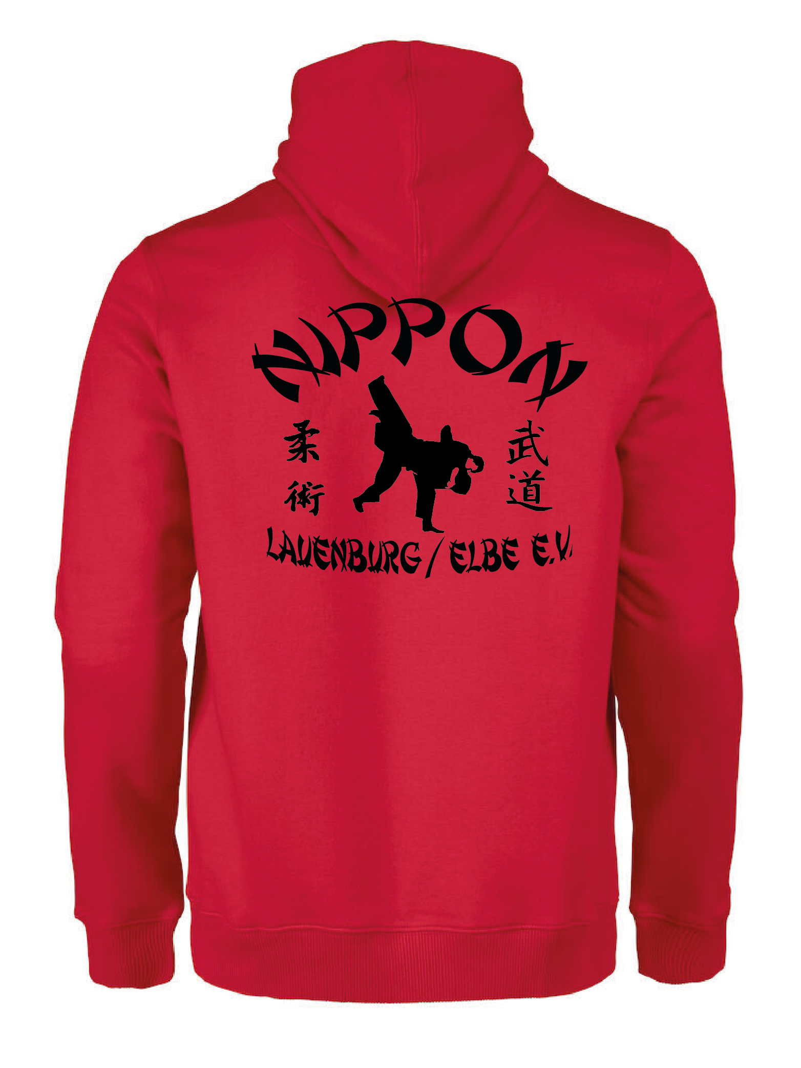 B&C - Hooded Sweat rot, inkl. Druck